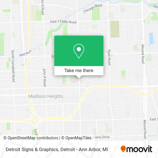 Detroit Signs & Graphics map