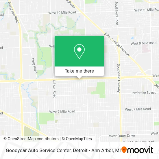 Goodyear Auto Service Center map