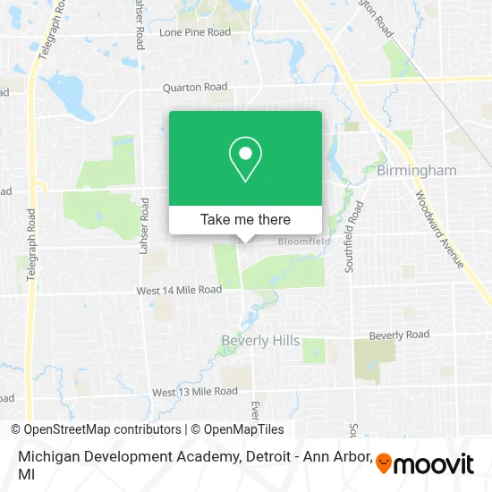 Michigan Development Academy map