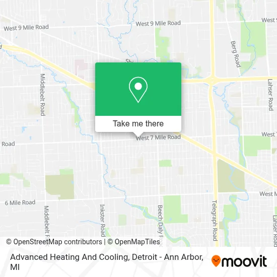 Advanced Heating And Cooling map