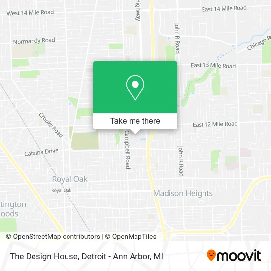 The Design House map