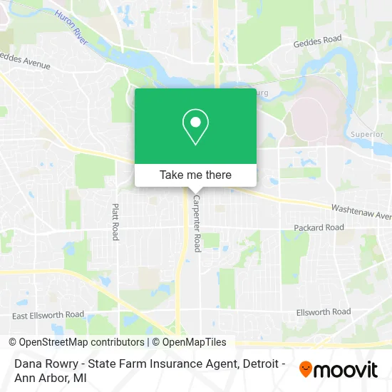 Dana Rowry - State Farm Insurance Agent map