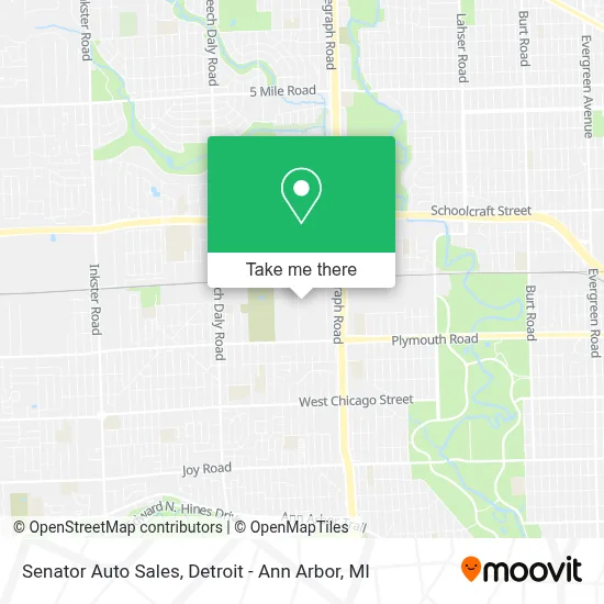 Senator Auto Sales map