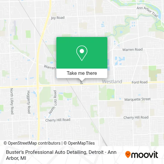 Buster's Professional Auto Detailing map