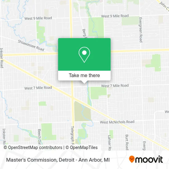 Master's Commission map