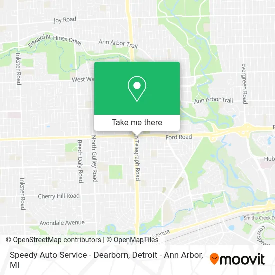 Speedy Auto Service - Dearborn map