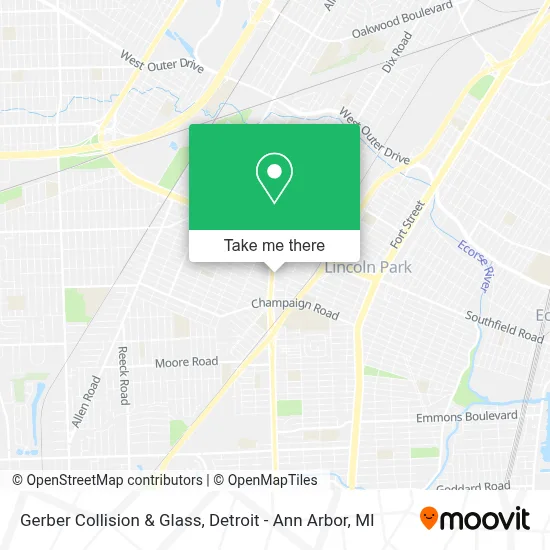 Gerber Collision & Glass map