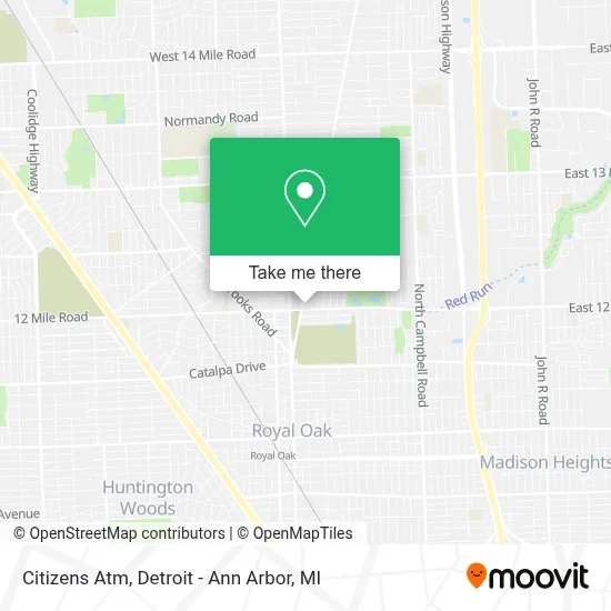 Citizens Atm map