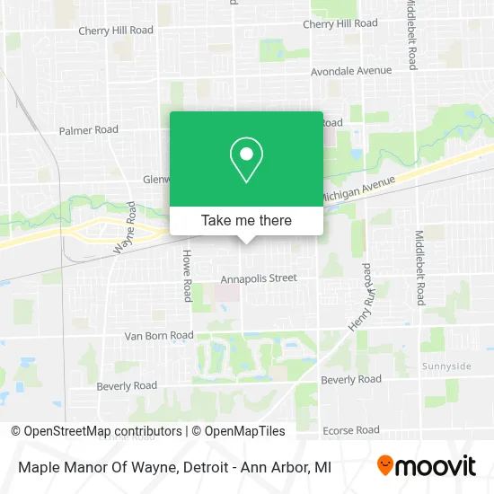 Maple Manor Of Wayne map