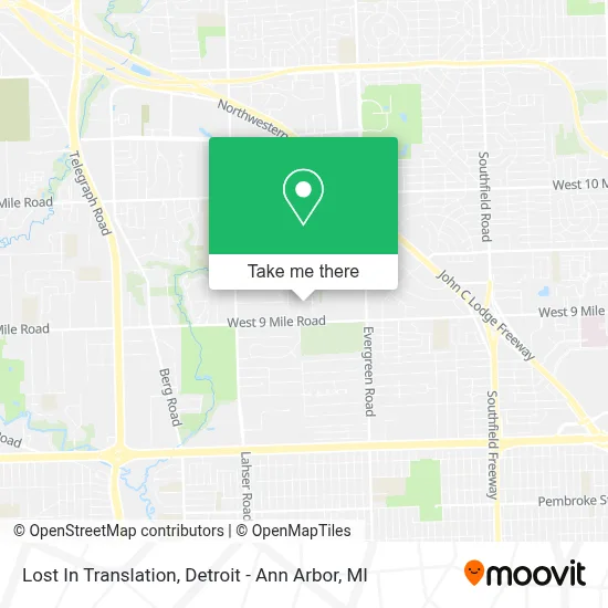 Lost In Translation map