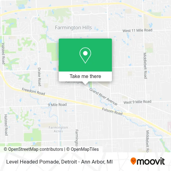 Level Headed Pomade map