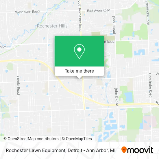 Rochester Lawn Equipment map