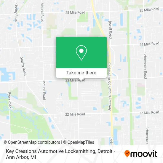 Key Creations Automotive Locksmithing map