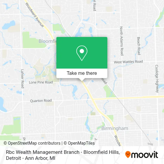 Rbc Wealth Management Branch - Bloomfield Hills map