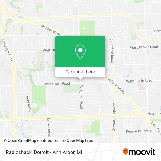 Radioshack map