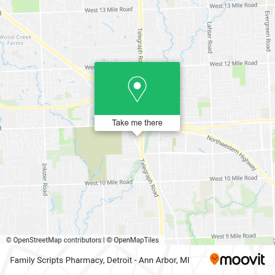 Family Scripts Pharmacy map