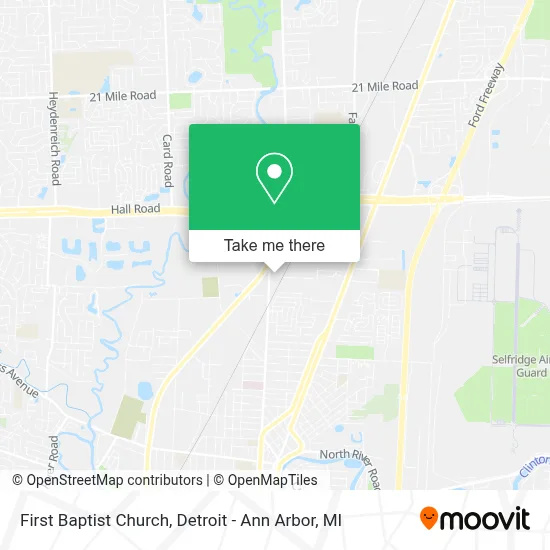 First Baptist Church map