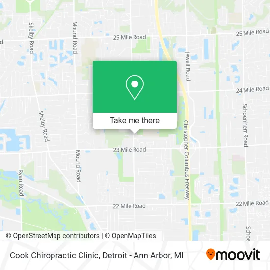 Cook Chiropractic Clinic map