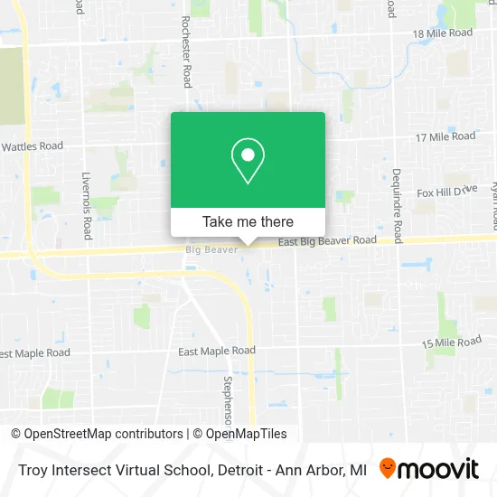 Troy Intersect Virtual School map