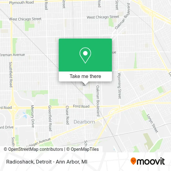 Radioshack map
