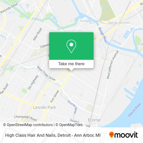 High Class Hair And Nails map