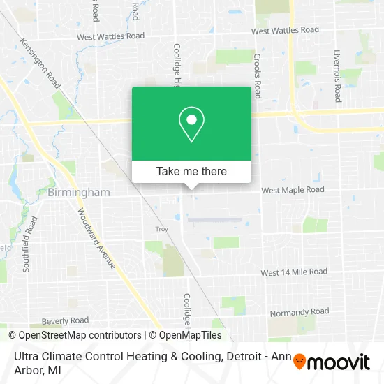 Ultra Climate Control Heating & Cooling map