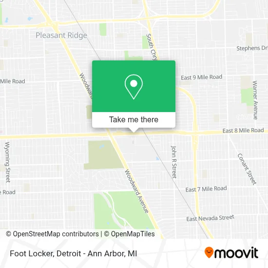 Foot Locker map