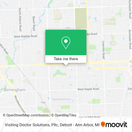 Visiting Doctor Solutions, Pllc map