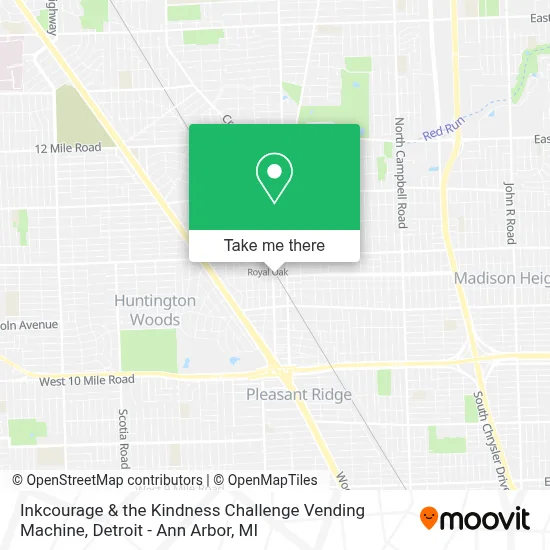 Inkcourage & the Kindness Challenge Vending Machine map