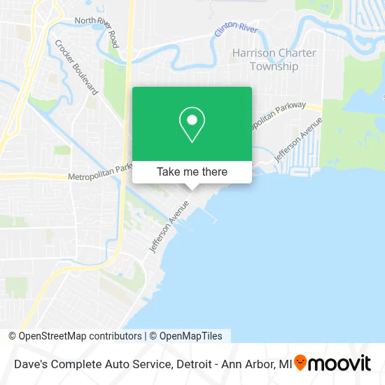 Dave's Complete Auto Service map