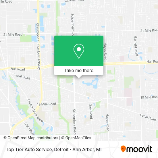 Top Tier Auto Service map