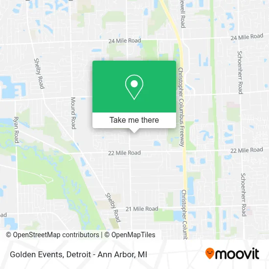 Golden Events map