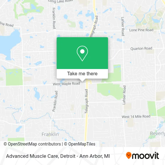 Advanced Muscle Care map