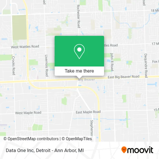 Data One Inc map
