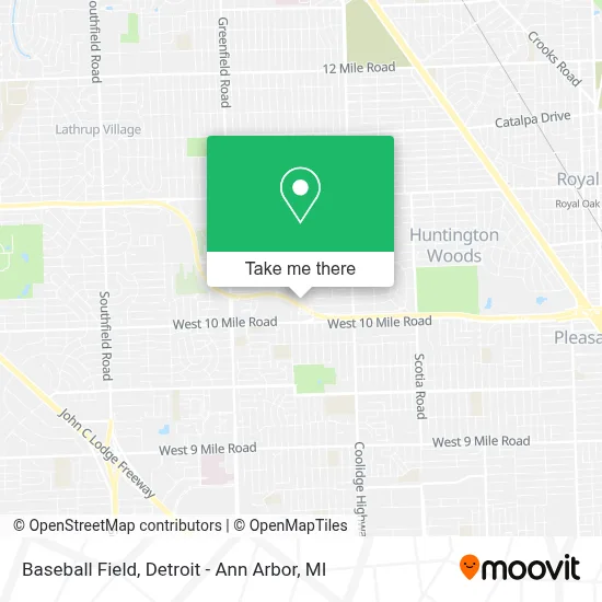 Baseball Field map