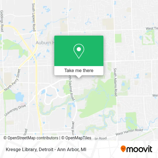 Kresge Library map