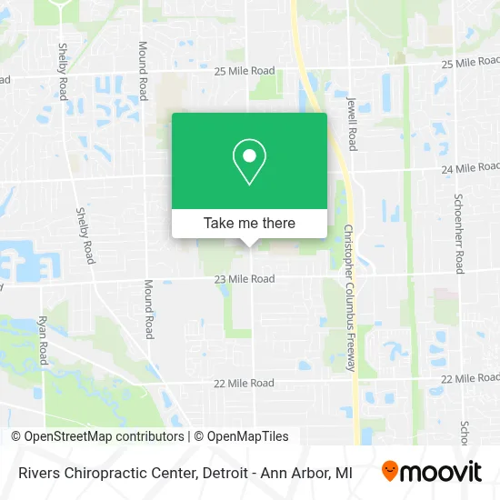 Rivers Chiropractic Center map