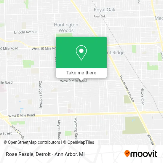 Rose Resale map
