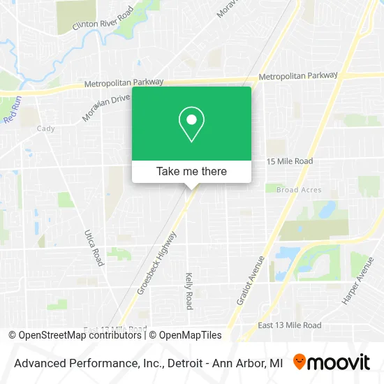 Advanced Performance, Inc. map
