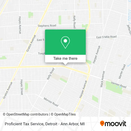 Proficient Tax Service map