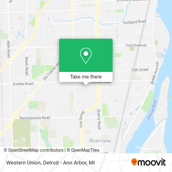 Western Union map