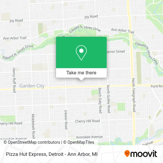 Pizza Hut Express map