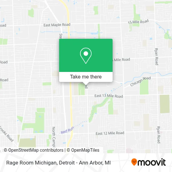 Rage Room Michigan map