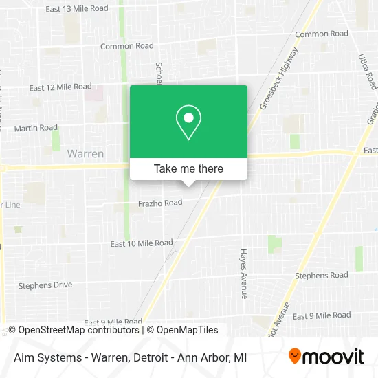 Aim Systems - Warren map