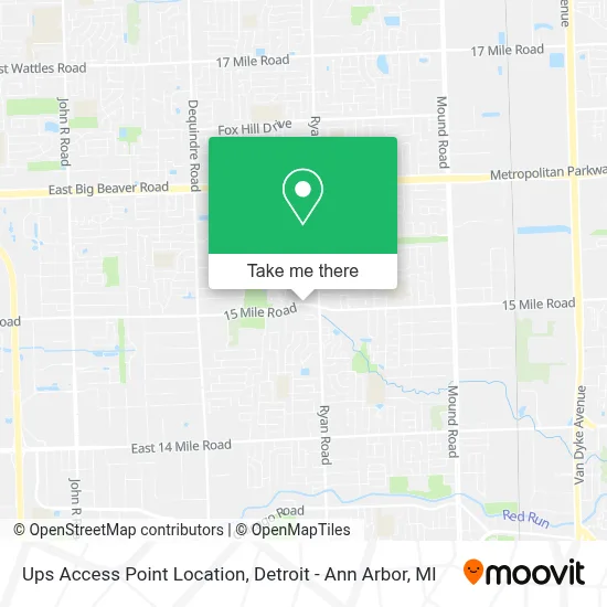 Ups Access Point Location map