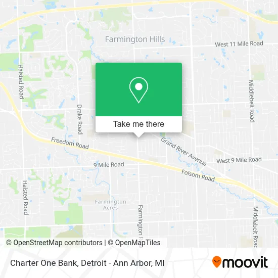 Charter One Bank map