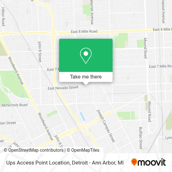 Ups Access Point Location map
