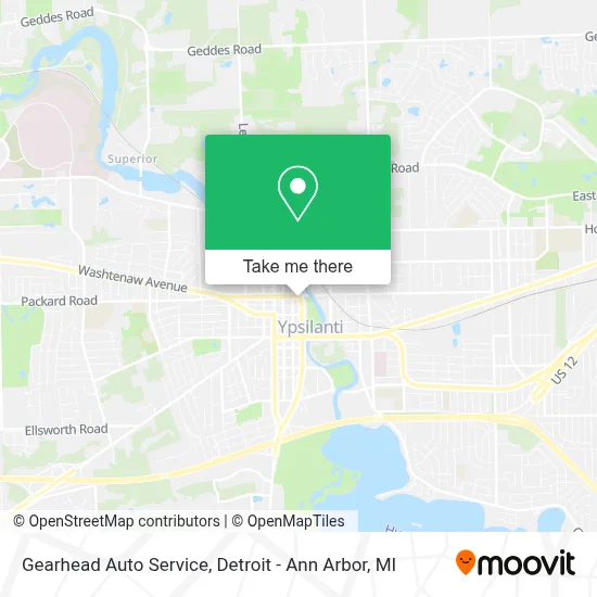 Gearhead Auto Service map