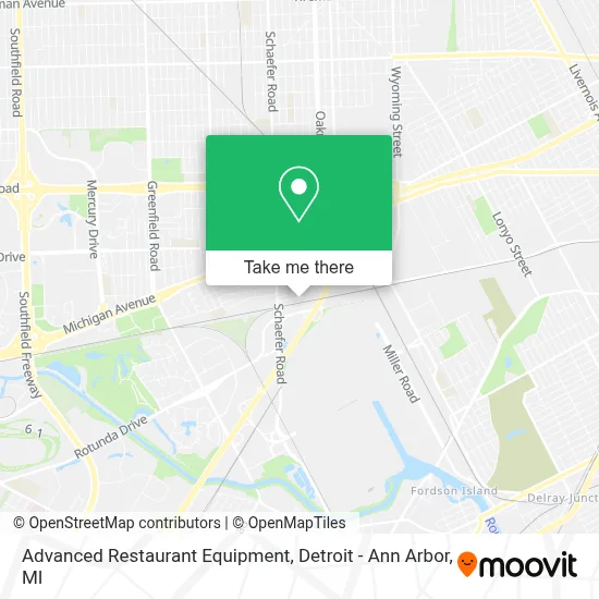 Advanced Restaurant Equipment map