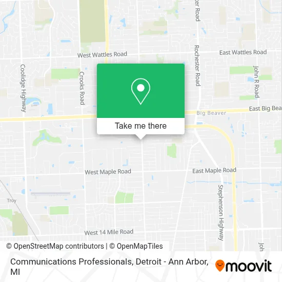 Communications Professionals map